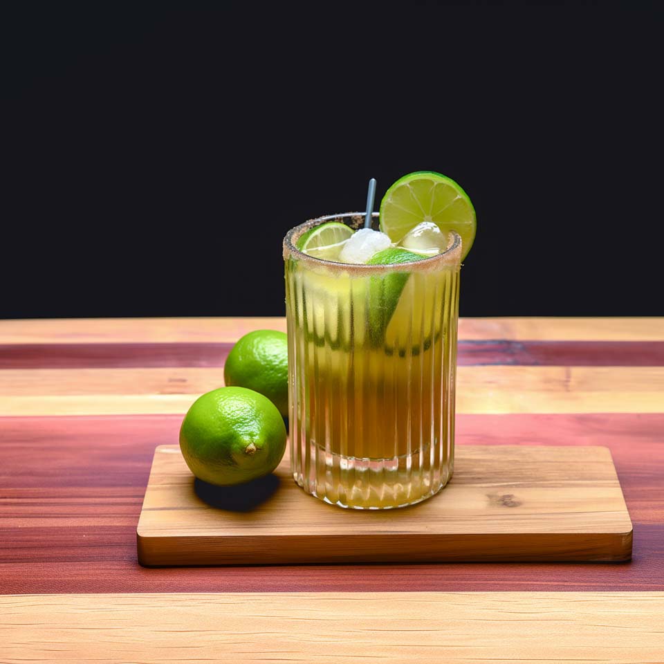 Eine Caipirinha aus Cachaca, Limetten und Rohrzucker.