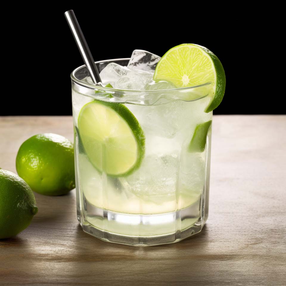 Eine Caipiroska, die Caipi-Version mit Wodka.