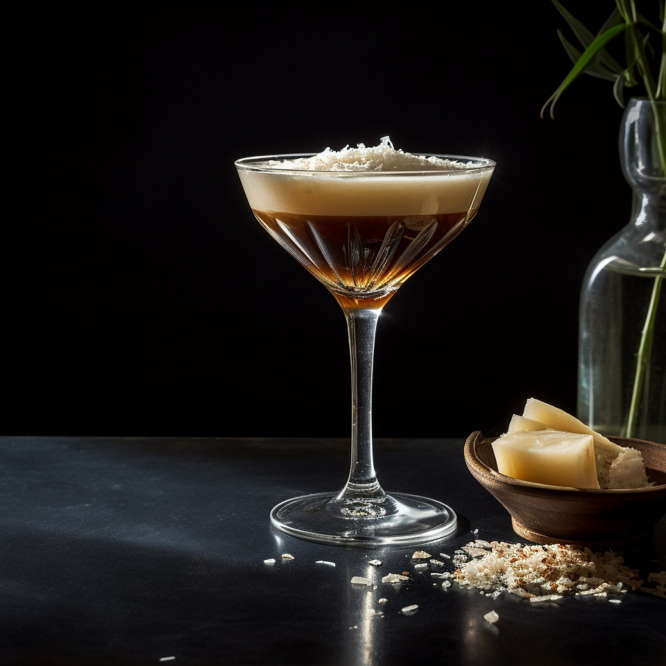 Ein Parmesan Espresso Martini. Richtig gelesen, ohne Scheiß.